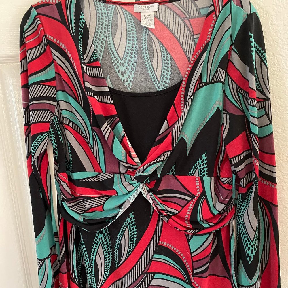 2 Maternity tops--for 1 Money!!  Bisou Bisou and Time & Tru